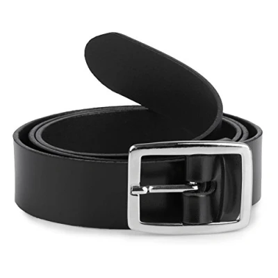 Image of Merry Style Women&#039;s Leather Belt D41(Black 2, 85 cm (Total length 104 cm))