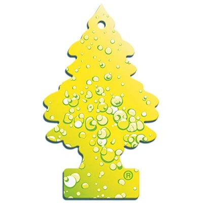 Image of Little Trees Air Freshener Tree MTR0073 Sherbet Lemon Fragrance For Car Home Boat Caravan Single Pack