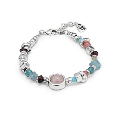 Image of Unode50 Bracelet Collection Energy + Pul1848Mclmtl0M My Luck Metal Silver Plated Crystal Stones