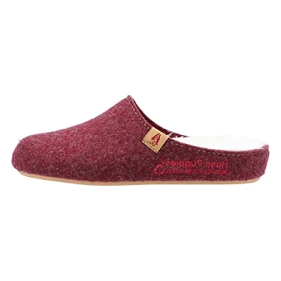 Image of Hush Puppies Women&#039;s Remy Slipper, Burgundy, 4 UK