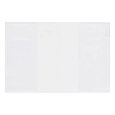 Image of Midori 49390006 Crystal Clear Plastic Case for Notebook, Size L.