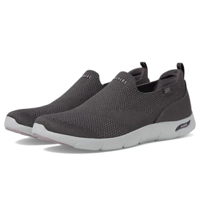 Image of Skechers Women&#039;s Arch FIT Refine IRIS Sneaker, Charcoal, 3 UK