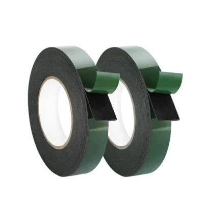 Image of WooZuu Foam Tape 2 Roll, 10m x 25mm Double Sided Sponge Waterproof Mounting Adhesive Roll Cars Trims, Number Plate, Black