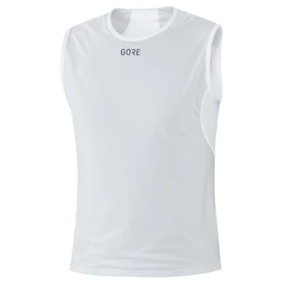 Image of GORE WEAR Men&#039;s Sleeveless Undershirt, WINDSTOPPER, Base Layer, Multisport, Light Grey/White, M