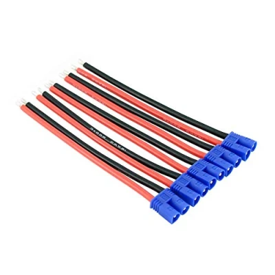 Image of BDHI 5pcs EC2 Style Male Connectors Adapters Cable with 10cm 16awg Silicone Wire for ESC Charger(BDHI 20)
