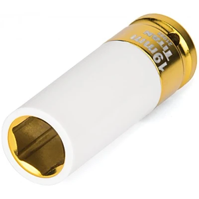 Image of Titan 21092 1/2 Inch Drive x 19mm Non marring Impact Deep Lug Nut Socket