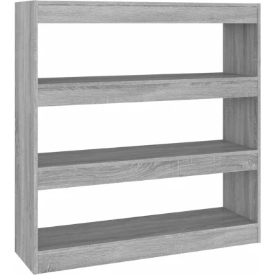 Image of vidaXL Book Cabinet/Room Divider Grey Sonoma 100x30x103 cm