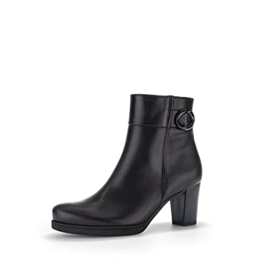 Image of Gabor Comfort Classic ankle boots, Women&#039;s, Size: 6.5, Schwarz(micro/uni) Leather