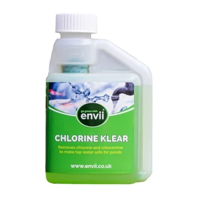 Image of envii Chlorine Klear, Natural Pond Remover &amp; Water Conditioner, Dechlorinator Makes Tap Safe for All Fish (250ML)