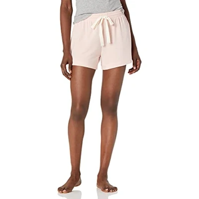Image of Amazon Essentials Women&#039;s Lightweight Lounge Terry Pyjama Shorts, Light Pink, XL