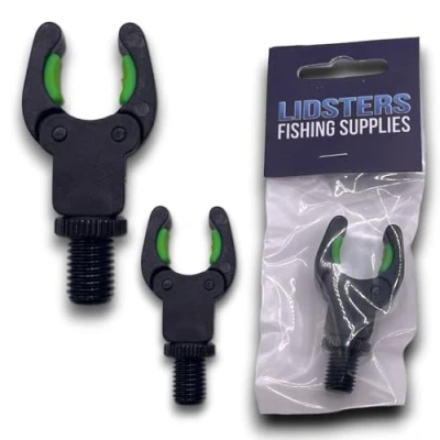Image of 2 x LFS Rod Rests Self Adjusting Secure Back Butt Rest Carp Fishing (Green)