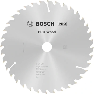 Image of Bosch 1x PRO Wood Circular Saw Blade for Corded Hand Held Saws (for Softwood, Hardwood, Ø mm, Professional Accessory Saw)