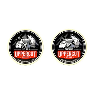 Image of Uppercut Deluxe Easy Hold Hair Putty For Men, Light Hold, Natural Finish Water Based Pomade Men Washes Out Easily 2 x 90g