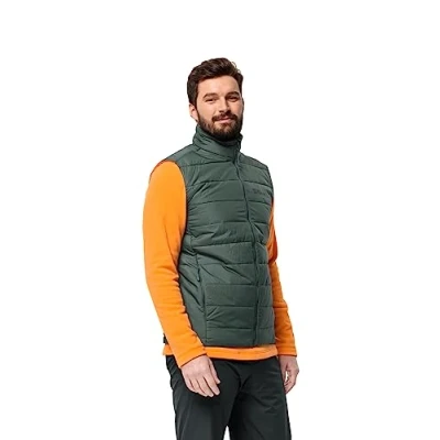 Image of Jack Wolfskin Men&#039;s Lapawa Ins Vest M, black olive, L