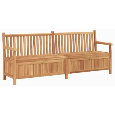 Image of With Storage Brown Solid teak wood Vidaxl