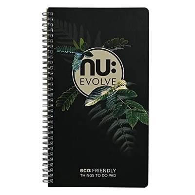 Image of NU: Notebooks Evolve Range Things to Do Pad Recycled Notebook Wirebound Stationery Professional Notepad 120 Pages
