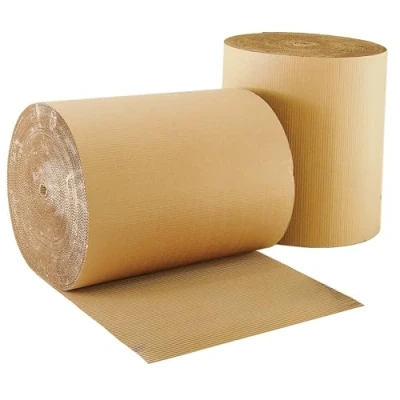 Image of Home Packing Moving Strong Paper Kraft Protective Corrugated Cardboard Rolls (600mm x 75m, 1 Roll)