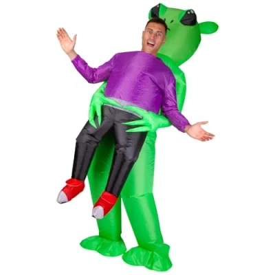 Image of Wicked Costumes Adult Funny Inflatable Carry Me® Alien Fancy Dress Costume