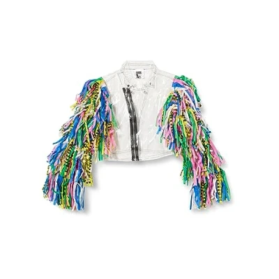Image of Amscan 9906747 Women&#039;s Official DC Comics Harley Quinn Birds of Prey Jacket Adults Fancy Dress Costume Size: 14 18