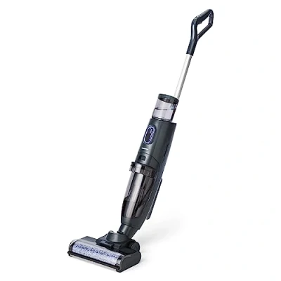 Image of Klarstein Cordless Wet and Dry Vacuum Cleaner, Handheld Vac w/Charging Station, Two Mode N 40 Min Battery, Self Cleaning, Carpet &amp; Hard Floor Bagless Cleaner