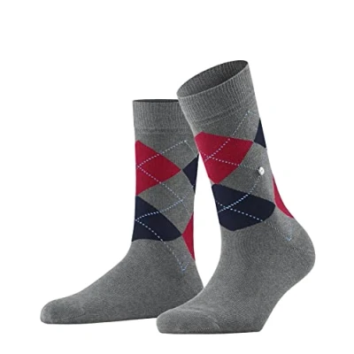 Image of Burlington Women&#039;s Queen W SO Cotton Patterned 1 Pair Socks, Grey (Rock Steel 3394) new, 3.5 7
