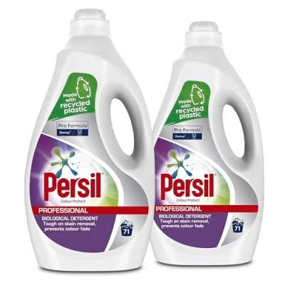 Image of Persil Pro Formula Colour Protect Laundry Detergent, Bleach Free, Tough Stain Removal, Vibrant Colours, 2 x 5L