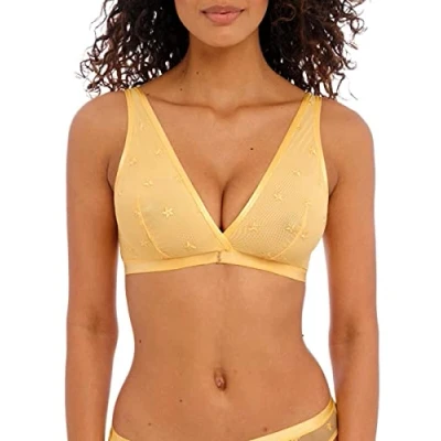 Image of Freya Women&#039;s Snapshot Wireless Bralette Bra, Honeycomb, L