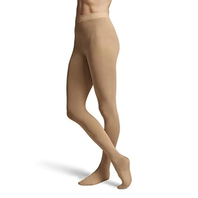 Image of Bloch Girl&#039;s Contoursoft Footed Tights