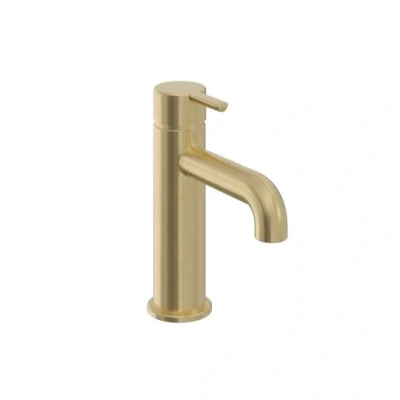 Image of Heritage Dartmouth 1 Taphole Basin Mixer Tap Brushed Brass TDACBB04