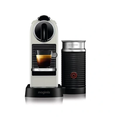 Image of Magimix Nespresso Citiz &amp; Milk White Coffee Machine