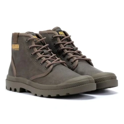 Image of Palladium Pampa HI Unisex Laceup ankle boots, Size: 5, Major brown Synthetics/textile
