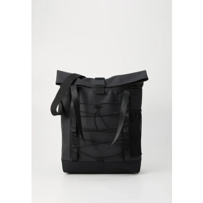 Image of Rains Trail Rolltop Tote BAG Unisex bag, Size: One Size, Black