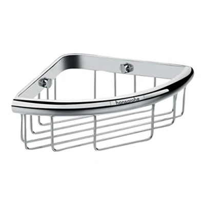 Image of hansgrohe Logis Universal shower basket , storage basket, organizer, bathroom accessory, chrome, 41710000