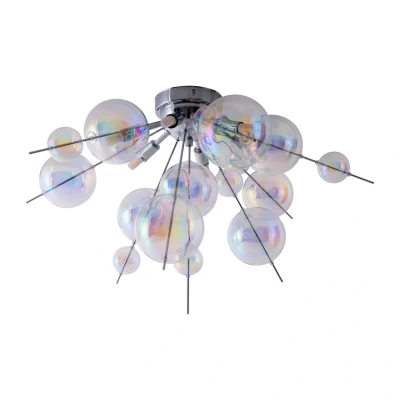 Image of Näve Explosion ceiling light, glass, 6 bulb