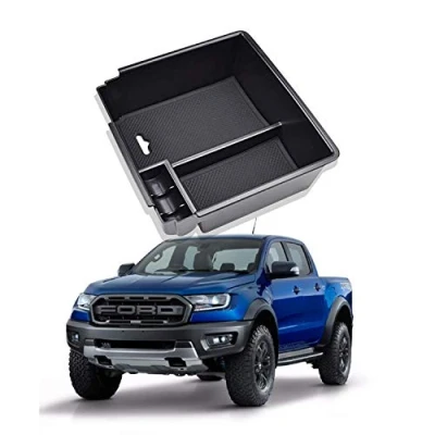 Image of YEE PIN Centre Console Organizer Tray Armrest Compatible with Ranger 2015 2019, Secondary Storage Box Insert Glove Compartment Car Accessories