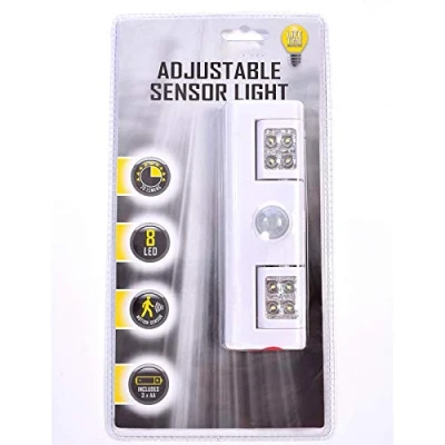 Image of Blue Spot Tools Electralight 65234 Adjustable Sensor Light With Batteries 8 LED 20 Lumens White