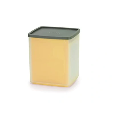 Image of Joseph Duo Box Grater with container, Kitchen Cheese Coarse and Fine Blades, Light Yellow