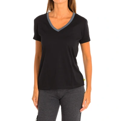 Image of Zumba Womenss sports t shirt with sleeves Z1T00506 Black Size Large