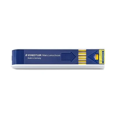 Image of Staedtler Mars Lumochrome 204 10 Colour Drawing Refill Yellow 2 mm for Lead Pencils