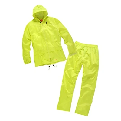 Image of Scruffs T51055 Size X Large Rain Suit Waterproofs Black (2 Piece)