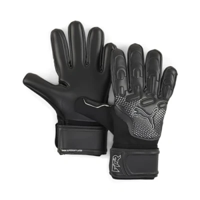 Image of PUMA Future Match NC, Unisex Adult Goalkeeper Gloves, Black Silver Metallic, 8