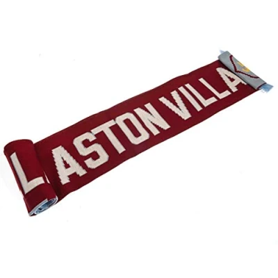 Image of Aston Villa FC Nero Jacquard Knit Scarf, Multi Coloured (Multi Coloured), One Size