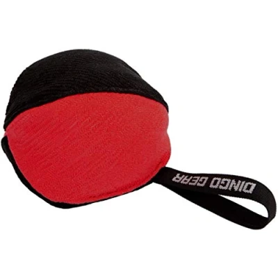 Image of DINGO GEAR Dog Tug Ball Ø 16 cm Bite Training IGP K9 Fun Red S02781