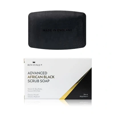 Image of Revitale Advanced African Black Scrub Soap Developed for Dry, Rough and Bumpy Complexions