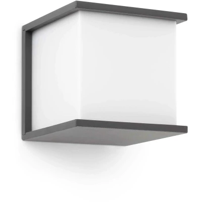 Image of Kubick 1 Light Outdoor Wall Dark Grey IP44, E27