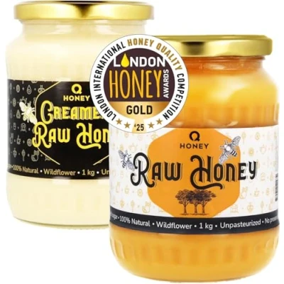Image of Pure Raw Honey 1kg Natural Unpasteurised Unfiltered Unheated Forest Wildflower