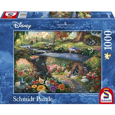 Image of Schmidt Spiele Thomas Kinkade: Disney Alice in Wonderland 2021 edition (1000pc) Puzzle Ages 12+