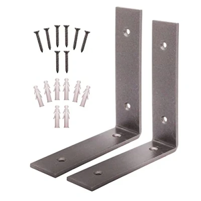 Image of Rustic Shelf Brackets for Scaffold Boards Heavy Duty Pair (150 x 150mm)