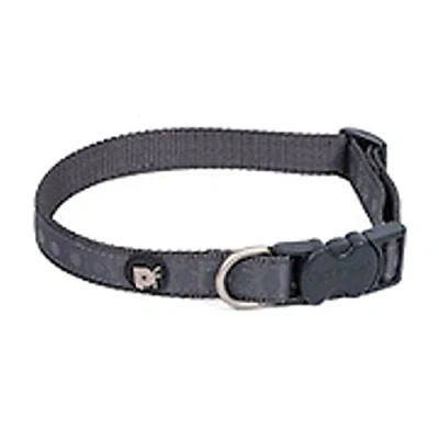 Image of Petface Steel Tonal Dots Print Dog Collar, Small, Grey