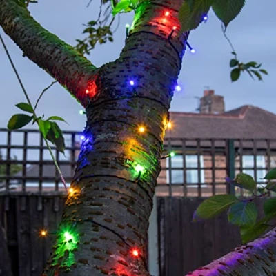 Image of GardenKraft 2PK 50 LED Solar String Lights Multicolour